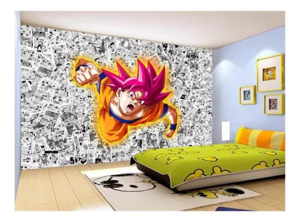 Papel De Parede Dragon Ball Goku Página Manga 7,5m² Dbz532