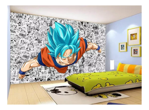 Papel De Parede Dragon Ball Goku Página Manga 7,5m² Dbz536