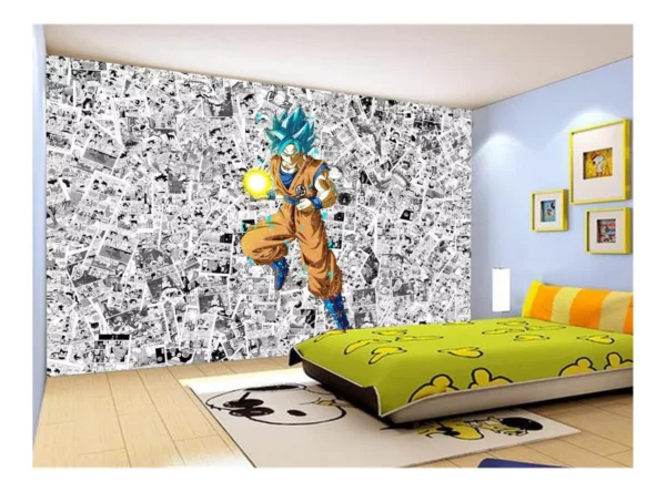 Papel De Parede Dragon Ball Goku Página Manga 7,5m² Dbz537