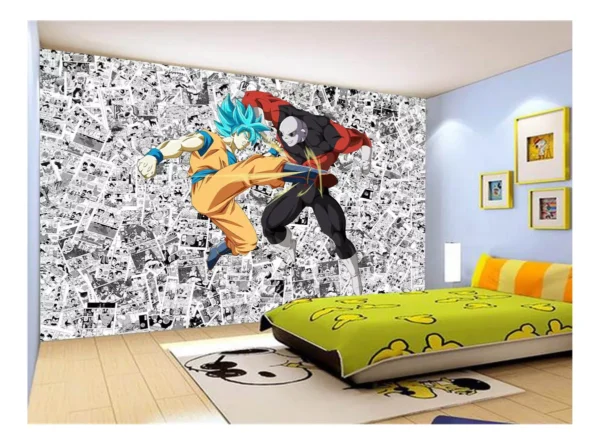 Papel De Parede Dragon Ball Goku Página Manga 7,5m² Dbz538