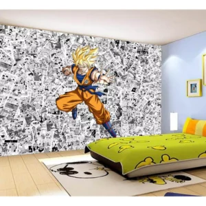 Papel De Parede Dragon Ball Goku Página Manga 7,5m² Dbz539