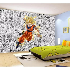 Papel De Parede Dragon Ball Goku Página Manga 7,5m² Dbz540