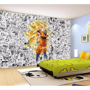 Papel De Parede Dragon Ball Goku Página Manga 7,5m² Dbz541