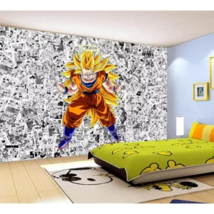 Papel De Parede Dragon Ball Goku Página Manga 7,5m² Dbz543