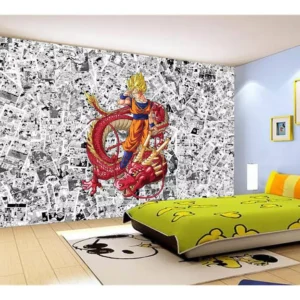 Papel De Parede Dragon Ball Goku Página Manga 7,5m² Dbz544