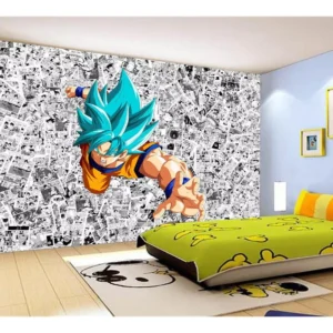 Papel De Parede Dragon Ball Goku Página Manga 7,5m² Dbz545