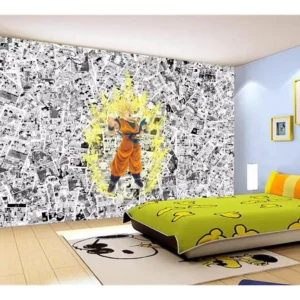 Papel De Parede Dragon Ball Goku Página Manga 7,5m² Dbz546