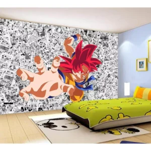 Papel De Parede Dragon Ball Goku Página Manga 7,5m² Dbz547