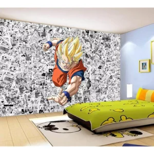 Papel De Parede Dragon Ball Goku Página Manga 7,5m² Dbz548