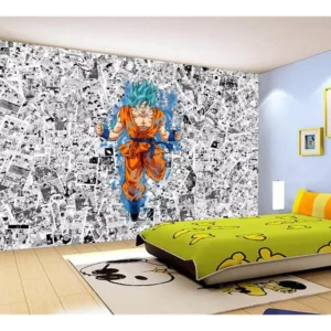 Papel De Parede Dragon Ball Goku Página Manga 7,5m² Dbz550