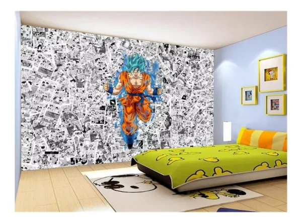 Papel De Parede Dragon Ball Goku Página Manga 7,5m² Dbz550