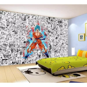 Papel De Parede Dragon Ball Goku Página Manga 7,5m² Dbz553