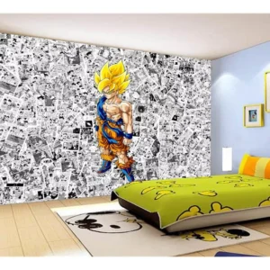 Papel De Parede Dragon Ball Goku Página Manga 7,5m² Dbz554