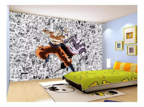 Papel De Parede Dragon Ball Goku Página Manga 7,5m² Dbz558