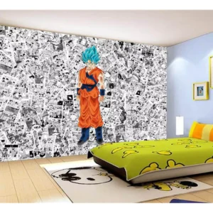 Papel De Parede Dragon Ball Goku Página Manga 7,5m² Dbz564