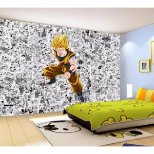 Papel De Parede Dragon Ball Goku Página Manga 7,5m² Dbz568