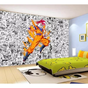 Papel De Parede Dragon Ball Goku Página Manga 7,5m² Dbz569