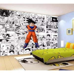 Papel De Parede Dragon Ball Goku Página Manga 7,5m² Dbz625