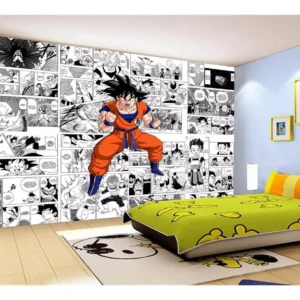 Papel De Parede Dragon Ball Goku Página Manga 7,5m² Dbz626