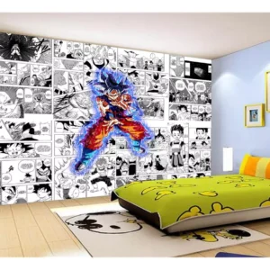 Papel De Parede Dragon Ball Goku Página Manga 7,5m² Dbz632