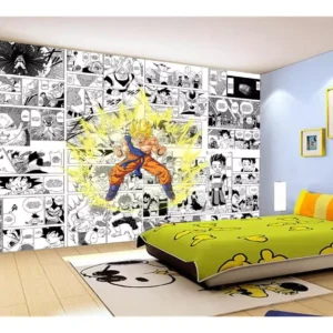 Papel De Parede Dragon Ball Goku Página Manga 7,5m² Dbz634