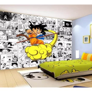 Papel De Parede Dragon Ball Goku Página Manga 7,5m² Dbz636