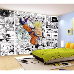 Papel De Parede Dragon Ball Goku Página Manga 7,5m² Dbz637