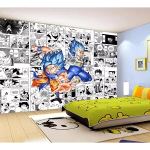 Papel De Parede Dragon Ball Goku Página Manga 7,5m² Dbz639