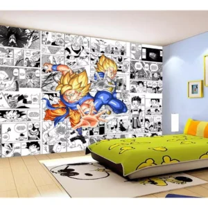 Papel De Parede Dragon Ball Goku Página Manga 7,5m² Dbz640