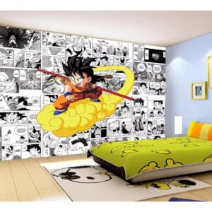 Papel De Parede Dragon Ball Goku Página Manga 7,5m² Dbz641