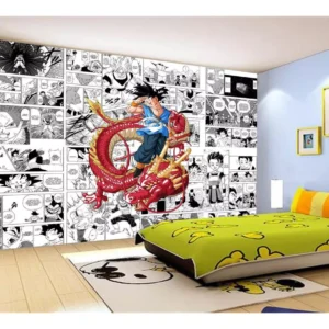 Papel De Parede Dragon Ball Goku Página Manga 7,5m² Dbz642