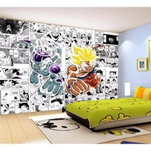 Papel De Parede Dragon Ball Goku Página Manga 7,5m² Dbz645