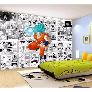 Papel De Parede Dragon Ball Goku Página Manga 7,5m² Dbz648