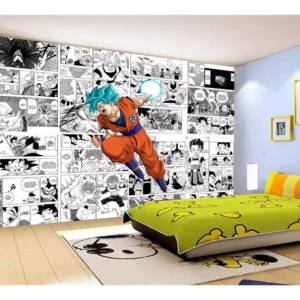 Papel De Parede Dragon Ball Goku Página Manga 7,5m² Dbz649