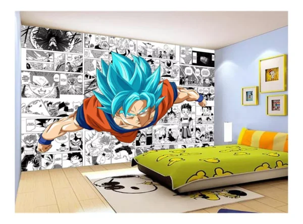 Papel De Parede Dragon Ball Goku Página Manga 7,5m² Dbz650