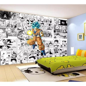 Papel De Parede Dragon Ball Goku Página Manga 7,5m² Dbz651