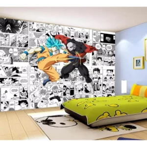 Papel De Parede Dragon Ball Goku Página Manga 7,5m² Dbz652