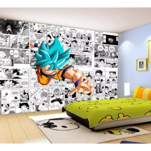 Papel De Parede Dragon Ball Goku Página Manga 7,5m² Dbz659