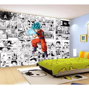 Papel De Parede Dragon Ball Goku Página Manga 7,5m² Dbz663