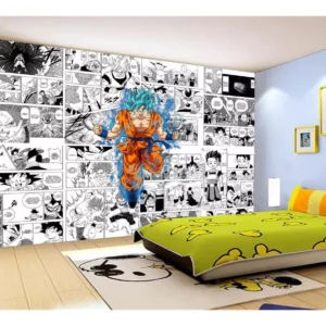 Papel De Parede Dragon Ball Goku Página Manga 7,5m² Dbz664