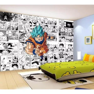 Papel De Parede Dragon Ball Goku Página Manga 7,5m² Dbz665