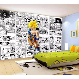 Papel De Parede Dragon Ball Goku Página Manga 7,5m² Dbz668