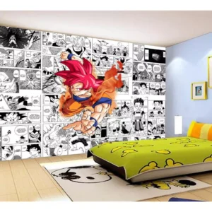 Papel De Parede Dragon Ball Goku Página Manga 7,5m² Dbz669