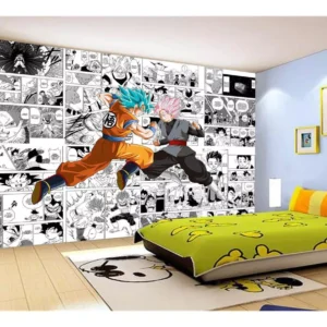 Papel De Parede Dragon Ball Goku Página Manga 7,5m² Dbz671