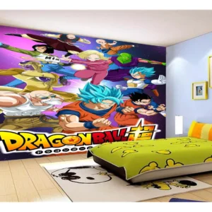 Papel De Parede Dragon Ball Goku Vegeta Anime 7,5m² Dbz03