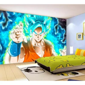 Papel De Parede Dragon Ball Goku Vegeta Anime 7,5m² Dbz08