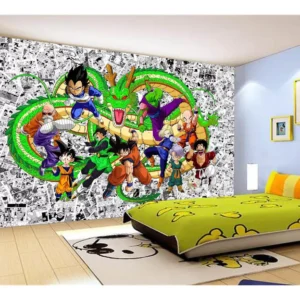 Papel De Parede Dragon Ball Goku Vegeta Anime 7,5m² Dbz108