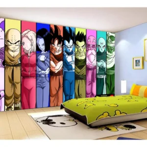 Papel De Parede Dragon Ball Goku Vegeta Anime 7,5m² Dbz11