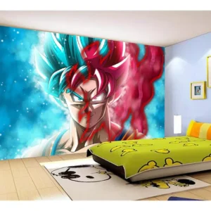 Papel De Parede Dragon Ball Goku Vegeta Anime 7,5m² Dbz12