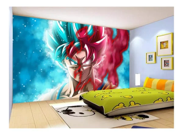 Papel De Parede Dragon Ball Goku Vegeta Anime 7,5m² Dbz12